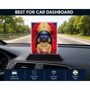 Kali Acrylic Car Dashboard Showpiece | Double-Sided Kali Photo Stand | 3 X 4 Inch Photo | Transparent Acrylic Frame With Black Base | Car Dashboard, Office & Table Decor (F72149) Kali Acrylic Car Dashboard Showpiece | Double-Sided Kali Photo Stand | 3 X 4 Inch Photo | Transparent Acrylic Frame With Black Base | Car Dashboard, Office & Table Decor (F72149)