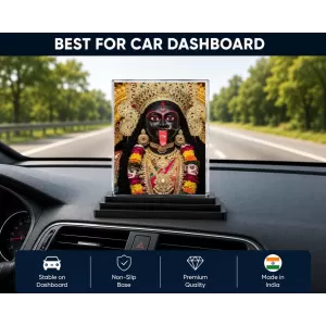 Kali Acrylic Car Dashboard Showpiece | Double-Sided Kali Photo Stand | 3 X 4 Inch Photo | Transparent Acrylic Frame With Black Base | Car Dashboard, Office & Table Decor (F72159) Kali Acrylic Car Dashboard Showpiece | Double-Sided Kali Photo Stand | 3 X 4 Inch Photo | Transparent Acrylic Frame With Black Base | Car Dashboard, Office & Table Decor (F72159)