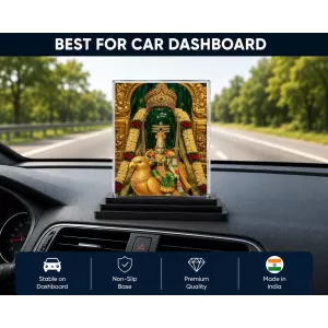 Lakshmi Acrylic Car Dashboard Showpiece | Double-Sided Lakshmi Photo Stand | 3 X 4 Inch Photo | Transparent Acrylic Frame With Black Base | Car Dashboard, Office & Table Decor (F72161) Lakshmi Acrylic Car Dashboard Showpiece | Double-Sided Lakshmi Photo Stand | 3 X 4 Inch Photo | Transparent Acrylic Frame With Black Base | Car Dashboard, Office & Table Decor (F72161)