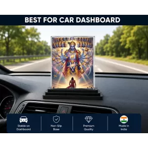 Vishnu Acrylic Car Dashboard Showpiece | Double-Sided Vishnu Photo Stand | 3 X 4 Inch Photo | Transparent Acrylic Frame With Black Base | Car Dashboard, Office & Table Decor (F72208) Vishnu Acrylic Car Dashboard Showpiece | Double-Sided Vishnu Photo Stand | 3 X 4 Inch Photo | Transparent Acrylic Frame With Black Base | Car Dashboard, Office & Table Decor (F72208)