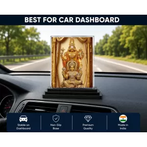 Lakshmi-Narayana Acrylic Car Dashboard Showpiece | Double-Sided Lakshmi-Narayana Photo Stand | 3 X 4 Inch Photo | Transparent Acrylic Frame With Black Base | Car Dashboard, Office & Table Decor (F72219) Lakshmi-Narayana Acrylic Car Dashboard Showpiece | Double-Sided Lakshmi-Narayana Photo Stand | 3 X 4 Inch Photo | Transparent Acrylic Frame With Black Base | Car Dashboard, Office & Table Decor (F72219)
