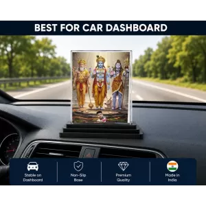 Rama Acrylic Car Dashboard Showpiece | Double-Sided Rama Photo Stand | 3 X 4 Inch Photo | Transparent Acrylic Frame With Black Base | Car Dashboard, Office & Table Decor (F72259) Rama Acrylic Car Dashboard Showpiece | Double-Sided Rama Photo Stand | 3 X 4 Inch Photo | Transparent Acrylic Frame With Black Base | Car Dashboard, Office & Table Decor (F72259)