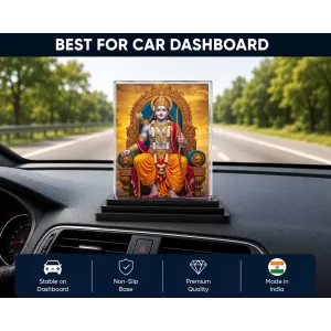 Rama Acrylic Car Dashboard Showpiece | Double-Sided Rama Photo Stand | 3 X 4 Inch Photo | Transparent Acrylic Frame With Black Base | Car Dashboard, Office & Table Decor (F72314) Rama Acrylic Car Dashboard Showpiece | Double-Sided Rama Photo Stand | 3 X 4 Inch Photo | Transparent Acrylic Frame With Black Base | Car Dashboard, Office & Table Decor (F72314)