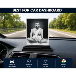 Shree Ramakrishna Acrylic Car Dashboard Showpiece | Double-Sided Shree Ramakrishna Photo Stand | 3 X 4 Inch Photo | Transparent Acrylic Frame With Black Base | Car Dashboard, Office & Table Decor (F72317) Shree Ramakrishna Acrylic Car Dashboard Showpiece | Double-Sided Shree Ramakrishna Photo Stand | 3 X 4 Inch Photo | Transparent Acrylic Frame With Black Base | Car Dashboard, Office & Table Decor (F72317)