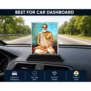 Shree Ramkrishna Acrylic Car Dashboard Showpiece | Double-Sided Shree Ramkrishna Photo Stand | 3 X 4 Inch Photo | Transparent Acrylic Frame With Black Base | Car Dashboard, Office & Table Decor (F72335) Shree Ramkrishna Acrylic Car Dashboard Showpiece | Double-Sided Shree Ramkrishna Photo Stand | 3 X 4 Inch Photo | Transparent Acrylic Frame With Black Base | Car Dashboard, Office & Table Decor (F72335)