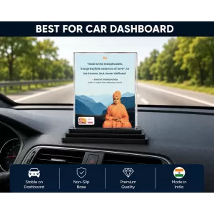 Swami Vibekananda Quote Acrylic Car Dashboard Showpiece | Double-Sided Swami Vibekananda Quote Photo Stand | 3 X 4 Inch Photo | Transparent Acrylic Frame With Black Base | Car Dashboard, Office & Table Decor (F70229) Swami Vibekananda Quote Acrylic Car Dashboard Showpiece | Double-Sided Swami Vibekananda Quote Photo Stand | 3 X 4 Inch Photo | Transparent Acrylic Frame With Black Base | Car Dashboard, Office & Table Decor (F70229)