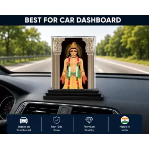 Sri Chaitannya Acrylic Car Dashboard Showpiece | Double-Sided Sri Chaitannya Photo Stand | 3 X 4 Inch Photo | Transparent Acrylic Frame With Black Base | Car Dashboard, Office & Table Decor (F70252) Sri Chaitannya Acrylic Car Dashboard Showpiece | Double-Sided Sri Chaitannya Photo Stand | 3 X 4 Inch Photo | Transparent Acrylic Frame With Black Base | Car Dashboard, Office & Table Decor (F70252)