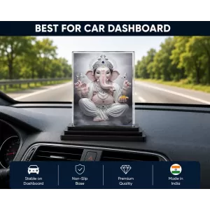 Hindu Deity Acrylic Car Dashboard Showpiece | Double-Sided Hindu Deity Photo Stand | 3 X 4 Inch Photo | Transparent Acrylic Frame With Black Base | Car Dashboard, Office & Table Decor (F70258) Hindu Deity Acrylic Car Dashboard Showpiece | Double-Sided Hindu Deity Photo Stand | 3 X 4 Inch Photo | Transparent Acrylic Frame With Black Base | Car Dashboard, Office & Table Decor (F70258)