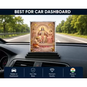 Hanuman Acrylic Car Dashboard Showpiece | Double-Sided Hanuman Photo Stand | 3 X 4 Inch Photo | Transparent Acrylic Frame With Black Base | Car Dashboard, Office & Table Decor (F70274) Hanuman Acrylic Car Dashboard Showpiece | Double-Sided Hanuman Photo Stand | 3 X 4 Inch Photo | Transparent Acrylic Frame With Black Base | Car Dashboard, Office & Table Decor (F70274)