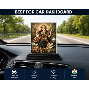 Hindu Deity Acrylic Car Dashboard Showpiece | Double-Sided Hindu Deity Photo Stand | 3 X 4 Inch Photo | Transparent Acrylic Frame With Black Base | Car Dashboard, Office & Table Decor (F70295) Hindu Deity Acrylic Car Dashboard Showpiece | Double-Sided Hindu Deity Photo Stand | 3 X 4 Inch Photo | Transparent Acrylic Frame With Black Base | Car Dashboard, Office & Table Decor (F70295)