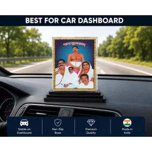 Thakur Anukul Acrylic Car Dashboard Showpiece | Double-Sided Thakur Anukul Photo Stand | 3 X 4 Inch Photo | Transparent Acrylic Frame With Black Base | Car Dashboard, Office & Table Decor (F70301) Thakur Anukul Acrylic Car Dashboard Showpiece | Double-Sided Thakur Anukul Photo Stand | 3 X 4 Inch Photo | Transparent Acrylic Frame With Black Base | Car Dashboard, Office & Table Decor (F70301)