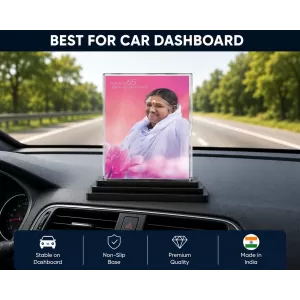 Lord Rama Acrylic Car Dashboard Showpiece | Double-Sided Lord Rama Photo Stand | 3 X 4 Inch Photo | Transparent Acrylic Frame With Black Base | Car Dashboard, Office & Table Decor (F70328) Lord Rama Acrylic Car Dashboard Showpiece | Double-Sided Lord Rama Photo Stand | 3 X 4 Inch Photo | Transparent Acrylic Frame With Black Base | Car Dashboard, Office & Table Decor (F70328)