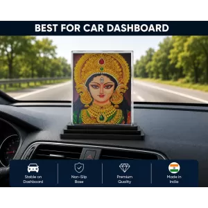 Lakshmi Acrylic Car Dashboard Showpiece | Double-Sided Lakshmi Photo Stand | 3 X 4 Inch Photo | Transparent Acrylic Frame With Black Base | Car Dashboard, Office & Table Decor (F70335) Lakshmi Acrylic Car Dashboard Showpiece | Double-Sided Lakshmi Photo Stand | 3 X 4 Inch Photo | Transparent Acrylic Frame With Black Base | Car Dashboard, Office & Table Decor (F70335)