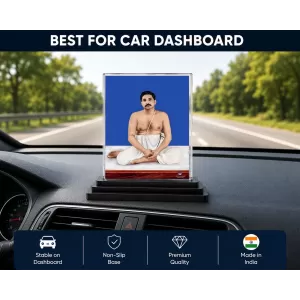 Thakur Anukul Acrylic Car Dashboard Showpiece | Double-Sided Thakur Anukul Photo Stand | 3 X 4 Inch Photo | Transparent Acrylic Frame With Black Base | Car Dashboard, Office & Table Decor (F70377) Thakur Anukul Acrylic Car Dashboard Showpiece | Double-Sided Thakur Anukul Photo Stand | 3 X 4 Inch Photo | Transparent Acrylic Frame With Black Base | Car Dashboard, Office & Table Decor (F70377)