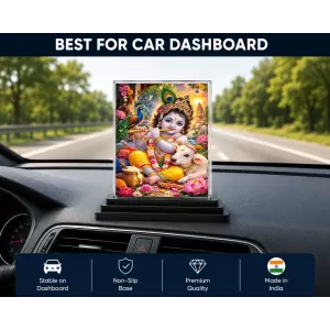 Hindu Deity Acrylic Car Dashboard Showpiece | Double-Sided Hindu Deity Photo Stand | 3 X 4 Inch Photo | Transparent Acrylic Frame With Black Base | Car Dashboard, Office & Table Decor (F70381) Hindu Deity Acrylic Car Dashboard Showpiece | Double-Sided Hindu Deity Photo Stand | 3 X 4 Inch Photo | Transparent Acrylic Frame With Black Base | Car Dashboard, Office & Table Decor (F70381)