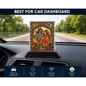 Lord Rama Acrylic Car Dashboard Showpiece | Double-Sided Lord Rama Photo Stand | 3 X 4 Inch Photo | Transparent Acrylic Frame With Black Base | Car Dashboard, Office & Table Decor (F70382) Lord Rama Acrylic Car Dashboard Showpiece | Double-Sided Lord Rama Photo Stand | 3 X 4 Inch Photo | Transparent Acrylic Frame With Black Base | Car Dashboard, Office & Table Decor (F70382)
