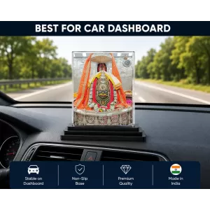 Mahakal Acrylic Car Dashboard Showpiece | Double-Sided Mahakal Photo Stand | 3 X 4 Inch Photo | Transparent Acrylic Frame With Black Base | Car Dashboard, Office & Table Decor (F70399) Mahakal Acrylic Car Dashboard Showpiece | Double-Sided Mahakal Photo Stand | 3 X 4 Inch Photo | Transparent Acrylic Frame With Black Base | Car Dashboard, Office & Table Decor (F70399)