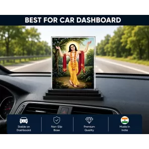 Krishna Acrylic Car Dashboard Showpiece | Double-Sided Krishna Photo Stand | 3 X 4 Inch Photo | Transparent Acrylic Frame With Black Base | Car Dashboard, Office & Table Decor (F70436) Krishna Acrylic Car Dashboard Showpiece | Double-Sided Krishna Photo Stand | 3 X 4 Inch Photo | Transparent Acrylic Frame With Black Base | Car Dashboard, Office & Table Decor (F70436)
