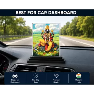 A.C. Bhaktivedanta Swami Prabhupada Acrylic Car Dashboard Showpiece | Double-Sided A.C. Bhaktivedanta Swami Prabhupada Photo Stand | 3 X 4 Inch Photo | Transparent Acrylic Frame With Black Base | Car Dashboard, Office & Table Decor (F70445) A.C. Bhaktivedanta Swami Prabhupada Acrylic Car Dashboard Showpiece | Double-Sided A.C. Bhaktivedanta Swami Prabhupada Photo Stand | 3 X 4 Inch Photo | Transparent Acrylic Frame With Black Base | Car Dashboard, Office & Table Decor (F70445)