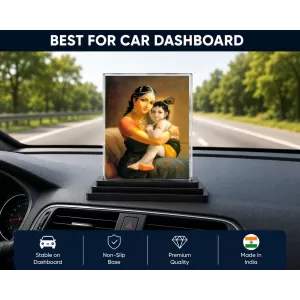 Bal Krishna Acrylic Car Dashboard Showpiece | Double-Sided Bal Krishna Photo Stand | 3 X 4 Inch Photo | Transparent Acrylic Frame With Black Base | Car Dashboard, Office & Table Decor (F70450) Bal Krishna Acrylic Car Dashboard Showpiece | Double-Sided Bal Krishna Photo Stand | 3 X 4 Inch Photo | Transparent Acrylic Frame With Black Base | Car Dashboard, Office & Table Decor (F70450)