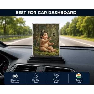 Hindu Deity Acrylic Car Dashboard Showpiece | Double-Sided Hindu Deity Photo Stand | 3 X 4 Inch Photo | Transparent Acrylic Frame With Black Base | Car Dashboard, Office & Table Decor (F70452) Hindu Deity Acrylic Car Dashboard Showpiece | Double-Sided Hindu Deity Photo Stand | 3 X 4 Inch Photo | Transparent Acrylic Frame With Black Base | Car Dashboard, Office & Table Decor (F70452)