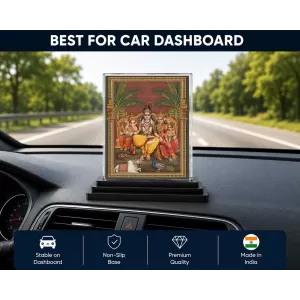 Lord Shiva Acrylic Car Dashboard Showpiece | Double-Sided Lord Shiva Photo Stand | 3 X 4 Inch Photo | Transparent Acrylic Frame With Black Base | Car Dashboard, Office & Table Decor (F70472) Lord Shiva Acrylic Car Dashboard Showpiece | Double-Sided Lord Shiva Photo Stand | 3 X 4 Inch Photo | Transparent Acrylic Frame With Black Base | Car Dashboard, Office & Table Decor (F70472)