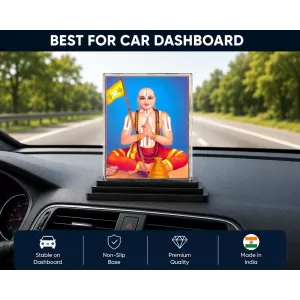 Lord Rama Acrylic Car Dashboard Showpiece | Double-Sided Lord Rama Photo Stand | 3 X 4 Inch Photo | Transparent Acrylic Frame With Black Base | Car Dashboard, Office & Table Decor (F70475) Lord Rama Acrylic Car Dashboard Showpiece | Double-Sided Lord Rama Photo Stand | 3 X 4 Inch Photo | Transparent Acrylic Frame With Black Base | Car Dashboard, Office & Table Decor (F70475)