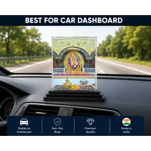 Lord Ganesha Acrylic Car Dashboard Showpiece | Double-Sided Lord Ganesha Photo Stand | 3 X 4 Inch Photo | Transparent Acrylic Frame With Black Base | Car Dashboard, Office & Table Decor (F70506) Lord Ganesha Acrylic Car Dashboard Showpiece | Double-Sided Lord Ganesha Photo Stand | 3 X 4 Inch Photo | Transparent Acrylic Frame With Black Base | Car Dashboard, Office & Table Decor (F70506)