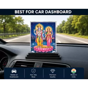 Hindu Deity Acrylic Car Dashboard Showpiece | Double-Sided Hindu Deity Photo Stand | 3 X 4 Inch Photo | Transparent Acrylic Frame With Black Base | Car Dashboard, Office & Table Decor (F70514) Hindu Deity Acrylic Car Dashboard Showpiece | Double-Sided Hindu Deity Photo Stand | 3 X 4 Inch Photo | Transparent Acrylic Frame With Black Base | Car Dashboard, Office & Table Decor (F70514)