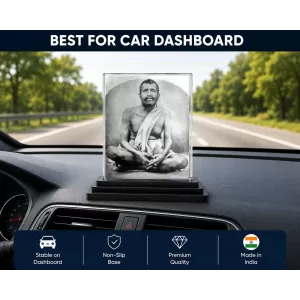 Krishna Acrylic Car Dashboard Showpiece | Double-Sided Krishna Photo Stand | 3 X 4 Inch Photo | Transparent Acrylic Frame With Black Base | Car Dashboard, Office & Table Decor (F70521) Krishna Acrylic Car Dashboard Showpiece | Double-Sided Krishna Photo Stand | 3 X 4 Inch Photo | Transparent Acrylic Frame With Black Base | Car Dashboard, Office & Table Decor (F70521)