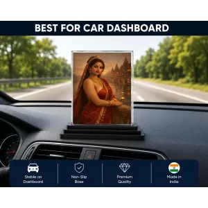 Hindu Deity Acrylic Car Dashboard Showpiece | Double-Sided Hindu Deity Photo Stand | 3 X 4 Inch Photo | Transparent Acrylic Frame With Black Base | Car Dashboard, Office & Table Decor (F70528) Hindu Deity Acrylic Car Dashboard Showpiece | Double-Sided Hindu Deity Photo Stand | 3 X 4 Inch Photo | Transparent Acrylic Frame With Black Base | Car Dashboard, Office & Table Decor (F70528)