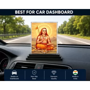 Bal Krishna Acrylic Car Dashboard Showpiece | Double-Sided Bal Krishna Photo Stand | 3 X 4 Inch Photo | Transparent Acrylic Frame With Black Base | Car Dashboard, Office & Table Decor (F70531) Bal Krishna Acrylic Car Dashboard Showpiece | Double-Sided Bal Krishna Photo Stand | 3 X 4 Inch Photo | Transparent Acrylic Frame With Black Base | Car Dashboard, Office & Table Decor (F70531)