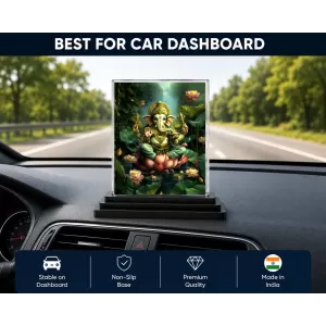 Hindu Deity Acrylic Car Dashboard Showpiece | Double-Sided Hindu Deity Photo Stand | 3 X 4 Inch Photo | Transparent Acrylic Frame With Black Base | Car Dashboard, Office & Table Decor (F70532) Hindu Deity Acrylic Car Dashboard Showpiece | Double-Sided Hindu Deity Photo Stand | 3 X 4 Inch Photo | Transparent Acrylic Frame With Black Base | Car Dashboard, Office & Table Decor (F70532)