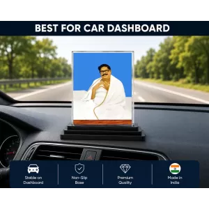 Thakur Anukul Acrylic Car Dashboard Showpiece | Double-Sided Thakur Anukul Photo Stand | 3 X 4 Inch Photo | Transparent Acrylic Frame With Black Base | Car Dashboard, Office & Table Decor (F70559) Thakur Anukul Acrylic Car Dashboard Showpiece | Double-Sided Thakur Anukul Photo Stand | 3 X 4 Inch Photo | Transparent Acrylic Frame With Black Base | Car Dashboard, Office & Table Decor (F70559)