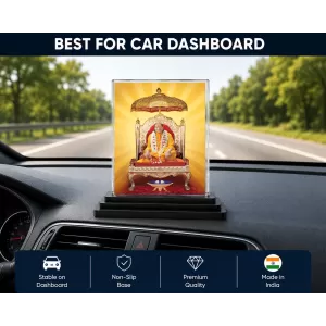 Jagadguru Kripalu Maharaj Acrylic Car Dashboard Showpiece | Double-Sided Jagadguru Kripalu Maharaj Photo Stand | 3 X 4 Inch Photo | Transparent Acrylic Frame With Black Base | Car Dashboard, Office & Table Decor (F70570) Jagadguru Kripalu Maharaj Acrylic Car Dashboard Showpiece | Double-Sided Jagadguru Kripalu Maharaj Photo Stand | 3 X 4 Inch Photo | Transparent Acrylic Frame With Black Base | Car Dashboard, Office & Table Decor (F70570)