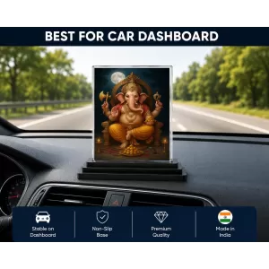 Hindu Deity Acrylic Car Dashboard Showpiece | Double-Sided Hindu Deity Photo Stand | 3 X 4 Inch Photo | Transparent Acrylic Frame With Black Base | Car Dashboard, Office & Table Decor (F70590) Hindu Deity Acrylic Car Dashboard Showpiece | Double-Sided Hindu Deity Photo Stand | 3 X 4 Inch Photo | Transparent Acrylic Frame With Black Base | Car Dashboard, Office & Table Decor (F70590)