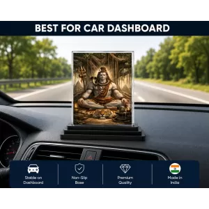 Hindu Deity Acrylic Car Dashboard Showpiece | Double-Sided Hindu Deity Photo Stand | 3 X 4 Inch Photo | Transparent Acrylic Frame With Black Base | Car Dashboard, Office & Table Decor (F70592) Hindu Deity Acrylic Car Dashboard Showpiece | Double-Sided Hindu Deity Photo Stand | 3 X 4 Inch Photo | Transparent Acrylic Frame With Black Base | Car Dashboard, Office & Table Decor (F70592)