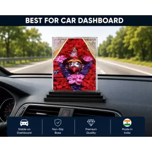 Hindu Deity Acrylic Car Dashboard Showpiece | Double-Sided Hindu Deity Photo Stand | 3 X 4 Inch Photo | Transparent Acrylic Frame With Black Base | Car Dashboard, Office & Table Decor (F70598) Hindu Deity Acrylic Car Dashboard Showpiece | Double-Sided Hindu Deity Photo Stand | 3 X 4 Inch Photo | Transparent Acrylic Frame With Black Base | Car Dashboard, Office & Table Decor (F70598)