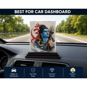 Lord Rama Acrylic Car Dashboard Showpiece | Double-Sided Lord Rama Photo Stand | 3 X 4 Inch Photo | Transparent Acrylic Frame With Black Base | Car Dashboard, Office & Table Decor (F70605) Lord Rama Acrylic Car Dashboard Showpiece | Double-Sided Lord Rama Photo Stand | 3 X 4 Inch Photo | Transparent Acrylic Frame With Black Base | Car Dashboard, Office & Table Decor (F70605)