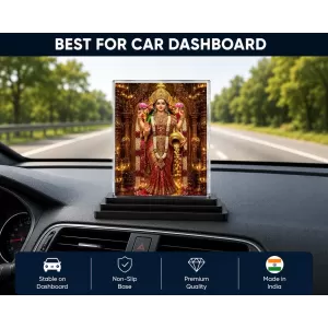Lakshmi Acrylic Car Dashboard Showpiece | Double-Sided Lakshmi Photo Stand | 3 X 4 Inch Photo | Transparent Acrylic Frame With Black Base | Car Dashboard, Office & Table Decor (F70610) Lakshmi Acrylic Car Dashboard Showpiece | Double-Sided Lakshmi Photo Stand | 3 X 4 Inch Photo | Transparent Acrylic Frame With Black Base | Car Dashboard, Office & Table Decor (F70610)