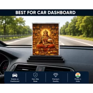 Annapurna Acrylic Car Dashboard Showpiece | Double-Sided Annapurna Photo Stand | 3 X 4 Inch Photo | Transparent Acrylic Frame With Black Base | Car Dashboard, Office & Table Decor (F70613) Annapurna Acrylic Car Dashboard Showpiece | Double-Sided Annapurna Photo Stand | 3 X 4 Inch Photo | Transparent Acrylic Frame With Black Base | Car Dashboard, Office & Table Decor (F70613)
