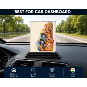 Baby Deity Acrylic Car Dashboard Showpiece | Double-Sided Baby Deity Photo Stand | 3 X 4 Inch Photo | Transparent Acrylic Frame With Black Base | Car Dashboard, Office & Table Decor (F70614) Baby Deity Acrylic Car Dashboard Showpiece | Double-Sided Baby Deity Photo Stand | 3 X 4 Inch Photo | Transparent Acrylic Frame With Black Base | Car Dashboard, Office & Table Decor (F70614)