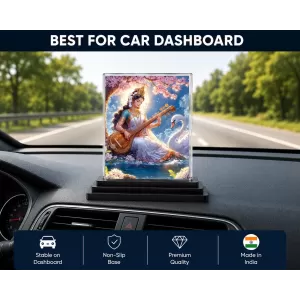 Hindu Deity Acrylic Car Dashboard Showpiece | Double-Sided Hindu Deity Photo Stand | 3 X 4 Inch Photo | Transparent Acrylic Frame With Black Base | Car Dashboard, Office & Table Decor (F70627) Hindu Deity Acrylic Car Dashboard Showpiece | Double-Sided Hindu Deity Photo Stand | 3 X 4 Inch Photo | Transparent Acrylic Frame With Black Base | Car Dashboard, Office & Table Decor (F70627)