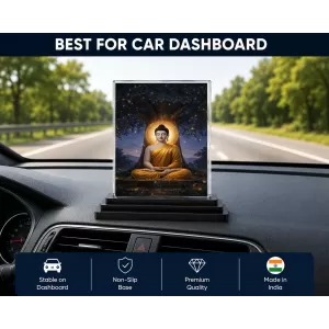 Hindu Deity Acrylic Car Dashboard Showpiece | Double-Sided Hindu Deity Photo Stand | 3 X 4 Inch Photo | Transparent Acrylic Frame With Black Base | Car Dashboard, Office & Table Decor (F70656) Hindu Deity Acrylic Car Dashboard Showpiece | Double-Sided Hindu Deity Photo Stand | 3 X 4 Inch Photo | Transparent Acrylic Frame With Black Base | Car Dashboard, Office & Table Decor (F70656)