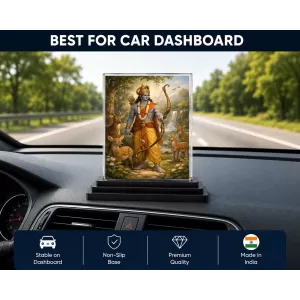 Hindu Deity Acrylic Car Dashboard Showpiece | Double-Sided Hindu Deity Photo Stand | 3 X 4 Inch Photo | Transparent Acrylic Frame With Black Base | Car Dashboard, Office & Table Decor (F70662) Hindu Deity Acrylic Car Dashboard Showpiece | Double-Sided Hindu Deity Photo Stand | 3 X 4 Inch Photo | Transparent Acrylic Frame With Black Base | Car Dashboard, Office & Table Decor (F70662)