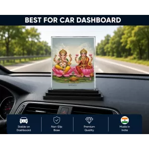Hindu Deity Acrylic Car Dashboard Showpiece | Double-Sided Hindu Deity Photo Stand | 3 X 4 Inch Photo | Transparent Acrylic Frame With Black Base | Car Dashboard, Office & Table Decor (F70679) Hindu Deity Acrylic Car Dashboard Showpiece | Double-Sided Hindu Deity Photo Stand | 3 X 4 Inch Photo | Transparent Acrylic Frame With Black Base | Car Dashboard, Office & Table Decor (F70679)