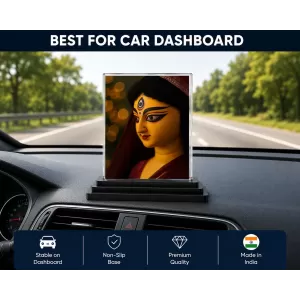 Hindu Deity Acrylic Car Dashboard Showpiece | Double-Sided Hindu Deity Photo Stand | 3 X 4 Inch Photo | Transparent Acrylic Frame With Black Base | Car Dashboard, Office & Table Decor (F70696) Hindu Deity Acrylic Car Dashboard Showpiece | Double-Sided Hindu Deity Photo Stand | 3 X 4 Inch Photo | Transparent Acrylic Frame With Black Base | Car Dashboard, Office & Table Decor (F70696)