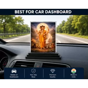 Adi Guru Dattatreya Acrylic Car Dashboard Showpiece | Double-Sided Adi Guru Dattatreya Photo Stand | 3 X 4 Inch Photo | Transparent Acrylic Frame With Black Base | Car Dashboard, Office & Table Decor (F70726) Adi Guru Dattatreya Acrylic Car Dashboard Showpiece | Double-Sided Adi Guru Dattatreya Photo Stand | 3 X 4 Inch Photo | Transparent Acrylic Frame With Black Base | Car Dashboard, Office & Table Decor (F70726)
