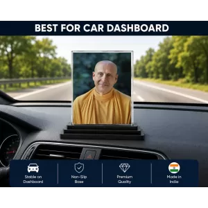 Radhanath Swami Acrylic Car Dashboard Showpiece | Double-Sided Radhanath Swami Photo Stand | 3 X 4 Inch Photo | Transparent Acrylic Frame With Black Base | Car Dashboard, Office & Table Decor (F70742) Radhanath Swami Acrylic Car Dashboard Showpiece | Double-Sided Radhanath Swami Photo Stand | 3 X 4 Inch Photo | Transparent Acrylic Frame With Black Base | Car Dashboard, Office & Table Decor (F70742)