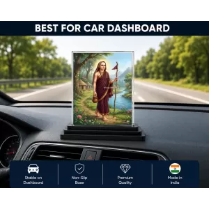 Hanuman Acrylic Car Dashboard Showpiece | Double-Sided Hanuman Photo Stand | 3 X 4 Inch Photo | Transparent Acrylic Frame With Black Base | Car Dashboard, Office & Table Decor (F70746) Hanuman Acrylic Car Dashboard Showpiece | Double-Sided Hanuman Photo Stand | 3 X 4 Inch Photo | Transparent Acrylic Frame With Black Base | Car Dashboard, Office & Table Decor (F70746)
